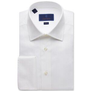 David Donahue Micro Birdseye Dress Shirt - Trim Fit
